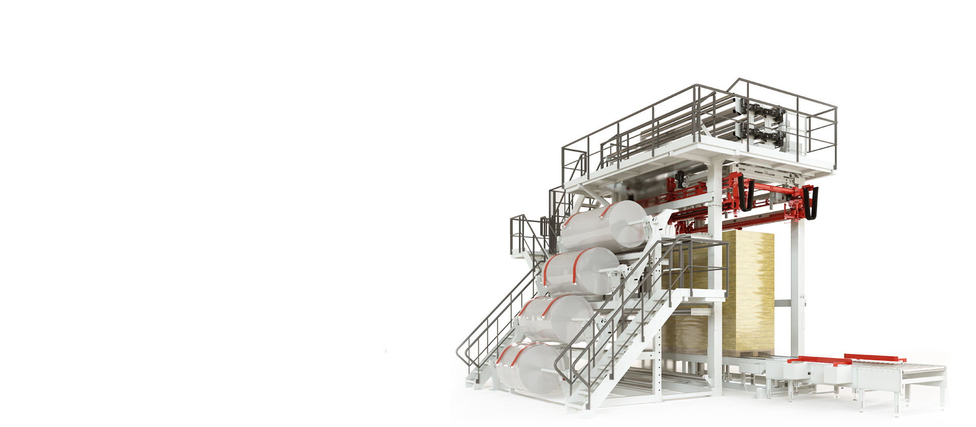 Stretch Hood Packaging Machines Production Line Automation